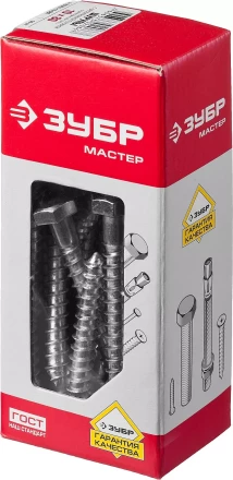Шурупы ЗУБР &quot;МАСТЕР&quot; с шестигранной головкой, оцинкованные, 10x80мм, 30шт 4-300451-10-080 купить в Челябинске