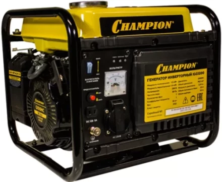 Бензогенератор инверторный CHAMPION IGG1200 купить в Челябинске