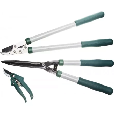 Набор RACO для ухода за деревьями и кустарниками: Сучкорез 540мм, кусторез 520мм, секатор 190мм 4212-59/103B купить в Челябинске