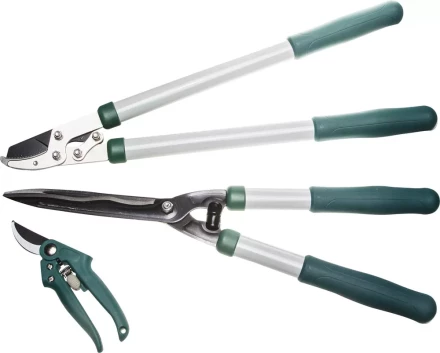 Набор RACO для ухода за деревьями и кустарниками: Сучкорез 540мм, кусторез 520мм, секатор 190мм 4212-59/103B купить в Челябинске