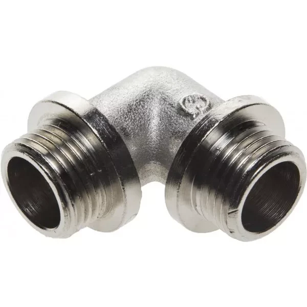 Уголок GENERAL FITTINGS с упором, никелированная латунь, ш/ш, 1/2" 51072-S/S-1/2 купить в Челябинске