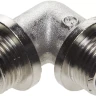 Уголок GENERAL FITTINGS с упором, никелированная латунь, ш/ш, 1/2" 51072-S/S-1/2 купить в Челябинске