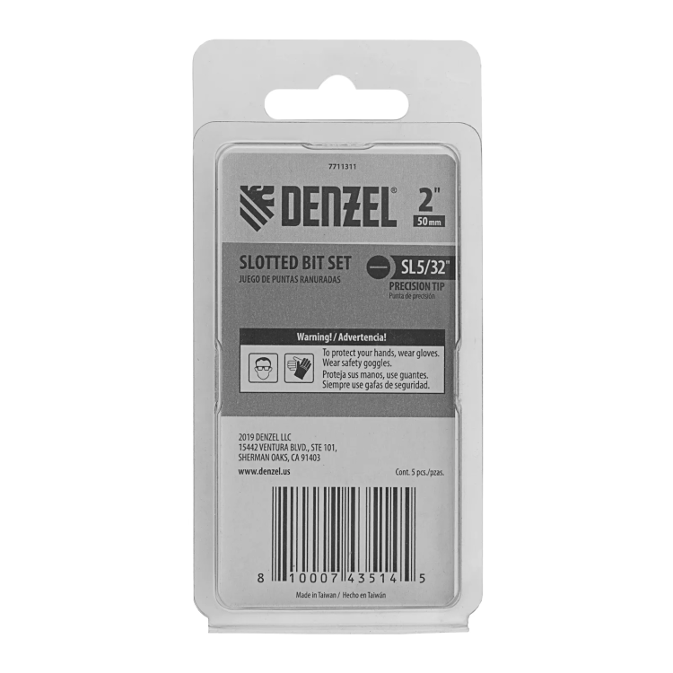 Бита SL4x50, 5 шт. Denzel 7711311 купить в Челябинске