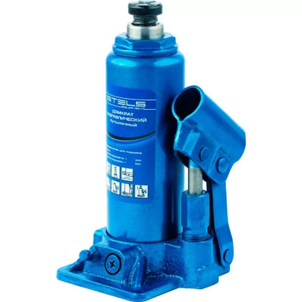 Домкрат гидравлический бутылочный телескопический 8 т h подъема 170–430 мм  STELS 51118 купить в Челябинске