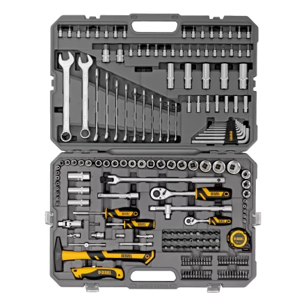 Набор инструментов Denzel 15806, 1/2&quot;, 1/4&quot;, CrV, S2, пластиковый кейс, 194 предмета купить в Челябинске