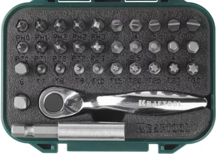 PRO. Наборы в боксе: БИТЫ KRAFTOOL PRO-Drive 26157-H33 купить в Челябинске