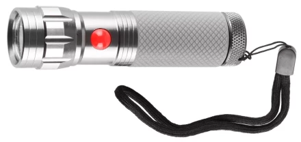 Фонарь ЗУБР &quot;МАСТЕР&quot; ручной, алюминиевый двукомпонентный корпус, 9 светодиодов, 3ААА, металлик 56211-S купить в Челябинске