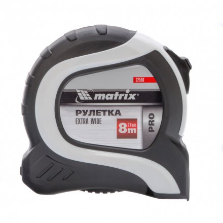 Рулетка Extra Wide 8 м x 27 мм двухкомпонентный корпус Pro Matrix 32586 купить в Челябинске