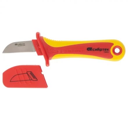 Нож диэлектрический до 1000 В прямая рабочая кромка полотна СИБРТЕХ 78800 купить в Челябинске