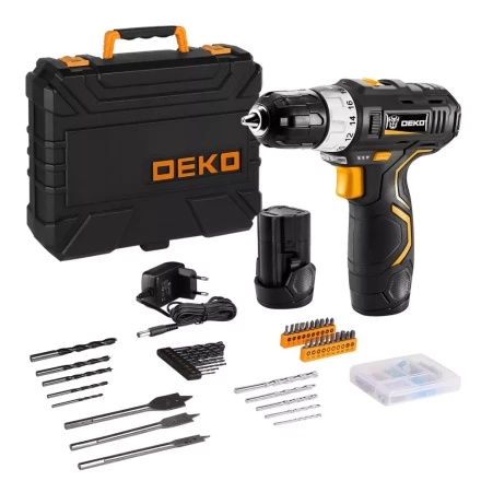 Дрель аккумуляторная в наборе DEKO GCD12DU3 SET5, 063-4148 купить в Челябинске