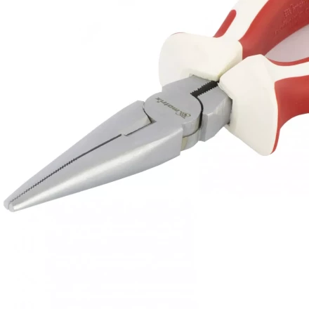 Длинногубцы White Nickel 200 мм прямые никелированные трехкомпонентные рукоятки MATRIX 17190 купить в Челябинске