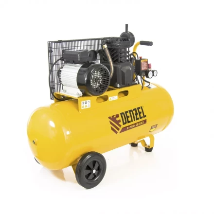 Компрессор масляный поршневой ременной  DENZEL PC 2/100-400 Х-PRO 58074 купить в Челябинске
