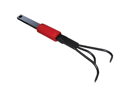 Рыхлитель 3-зубый усиленный с телескопической рукояткой р/ч 100 мм длина инструмента 1010-1320 мм/ 63038 купить в Челябинске