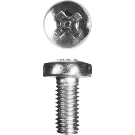 Винт ЗУБР &quot;МАСТЕР&quot; DIN 7985, класс прочности 4.8, оцинкованный, M5x10мм, 5кг 303150-05-010 купить в Челябинске