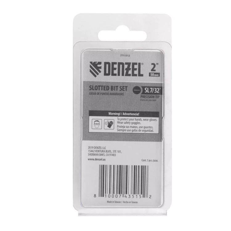 Бита SL5,5x50, 5 шт. Denzel 7711312 купить в Челябинске