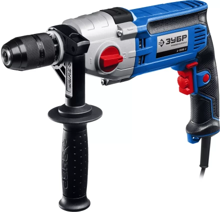 ЗУБР 900 Вт, 13 мм, безударная дрель, 2-скоростная, мет. корпус, Профессионал (Д-П900-2) купить в Челябинске