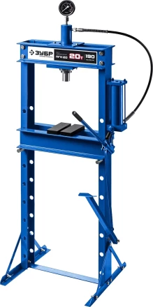 ЗУБР ПГН-20, 20 т, гидравлический пресс с гидронасосом и манометром, Профессионал (43072-20) купить в Челябинске