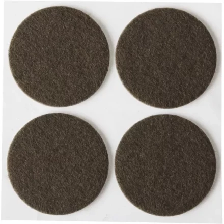 Накладки STAYER &quot;COMFORT&quot; на мебельные ножки, самоклеящиеся, фетровые, коричневые, круглые - диаметр 35 мм, 4 шт 40910-35 купить в Челябинске