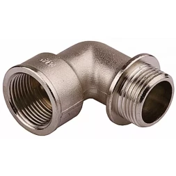 Уголок GENERAL FITTINGS с упором, никелированная латунь, г/ш, 3/4" 51072-G/S-3/4