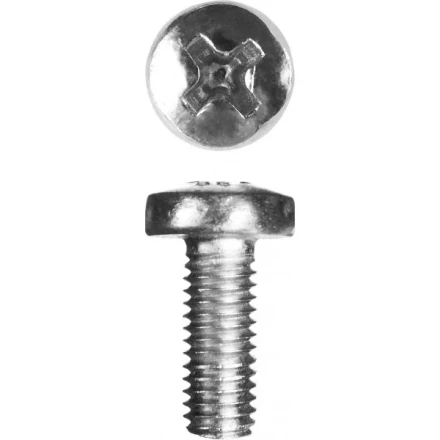 Винт ЗУБР &quot;МАСТЕР&quot; DIN 7985, класс прочности 4.8, оцинкованный, M5x12мм, 5кг 303150-05-012 купить в Челябинске