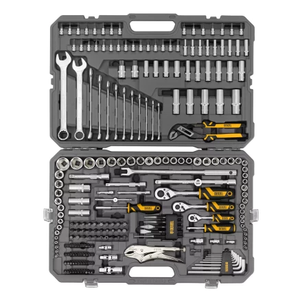 Набор инструментов Denzel 15808, 1/2&quot;, 3/8&quot;, 1/4&quot;, CrV, S2, пластиковый кейс, 232 предмета купить в Челябинске