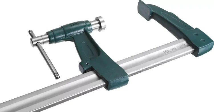 Струбцина KRAFTOOL тип "F", с мультипликаторной прижимной втулкой, 125х600 мм 32013-125-600 купить в Челябинске