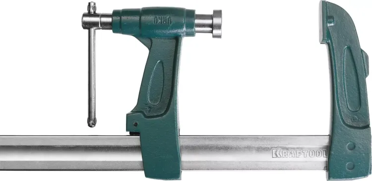 Струбцина KRAFTOOL тип "F", с мультипликаторной прижимной втулкой, 125х600 мм 32013-125-600 купить в Челябинске