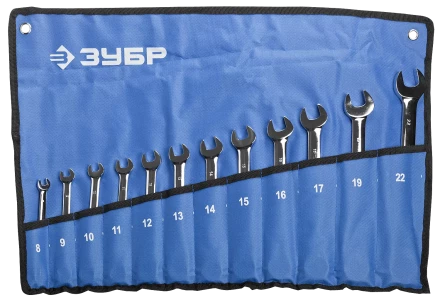 Наборы трещоточных комбинированных ключей Зубр серия ПРОФЕССИОНАЛ 27075-H12 купить в Челябинске
