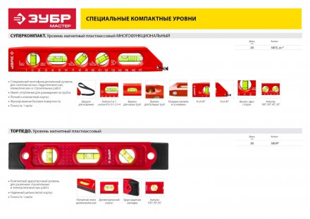 Уровни СУПЕРКОМПАКТ серия МАСТЕР купить в Челябинске