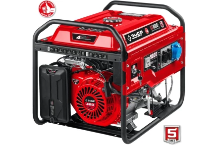 ЗУБР 8000 Вт, бензиновый генератор с электростартером (СБ-8000Е) купить в Челябинске