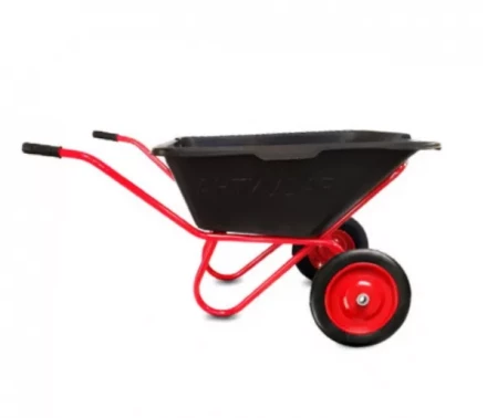 Тачка строительная 110 л 200 кг "Антиудар" двухколёсная с пневмоколесом 1023978 купить в Челябинске