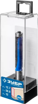 ЗУБР 12.7 x 50.8м. хвостовик 12 мм, фреза кромочная с нижним подшипником, Профессионал (28727-12.7-50.8) купить в Челябинске