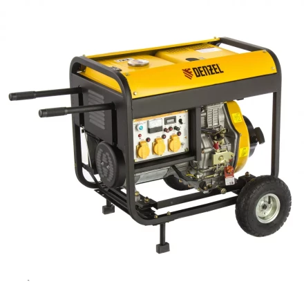 Генератор дизельный DENZEL DD6300Е электростартер 94657 купить в Челябинске