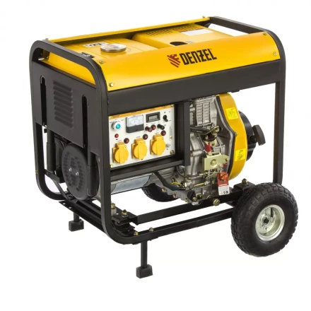 Генератор дизельный DENZEL DD6300Е электростартер 94657 купить в Челябинске
