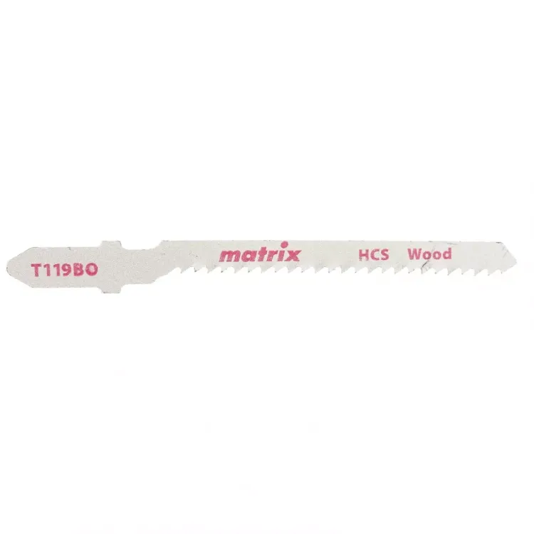 Полотна для электролобзика по дереву 3 штук T119BO 50x2мм HCS фигурный рез MATRIX 78227 купить в Челябинске
