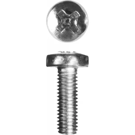 Винт ЗУБР &quot;МАСТЕР&quot; DIN 7985, класс прочности 4.8, оцинкованный, M5x16мм, 5кг 303150-05-016 купить в Челябинске