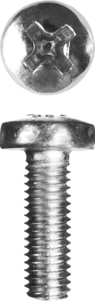 Винт ЗУБР &quot;МАСТЕР&quot; DIN 7985, класс прочности 4.8, оцинкованный, M5x16мм, 5кг 303150-05-016 купить в Челябинске