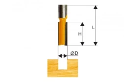 Фреза пазовая прямая ф20х20мм хв. 8мм Энкор 46018