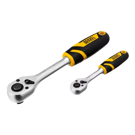 Набор инструментов Denzel, 1/2&quot;, 1/4&quot;, CrV, S2, пластиковый кейс, 82 предмета 15809 купить в Челябинске