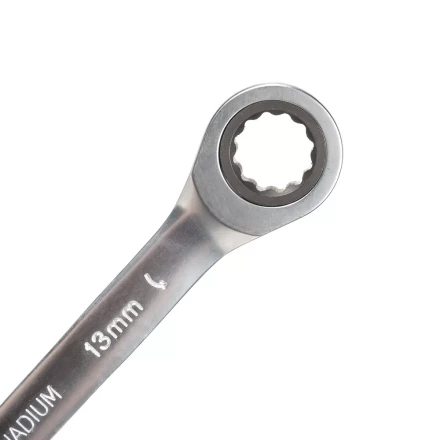 Набор гаечных комбинированных трещоточных ключей КВТ НТК-8 (8–19 мм), 8 шт. (91949) купить в Челябинске