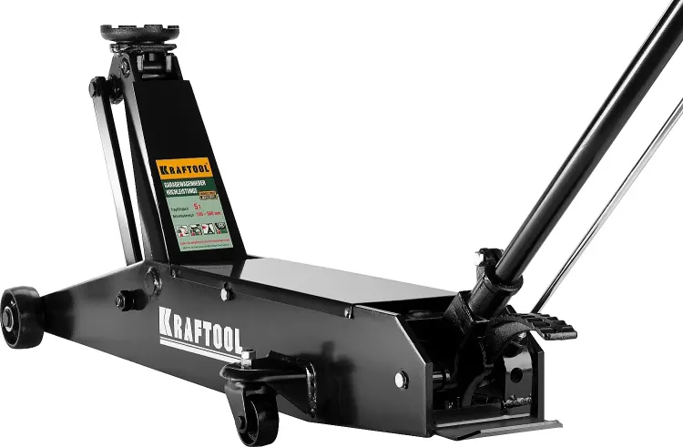Домкрат гидравлический подкатной "High-Lift", удлиненный, 5т, 150-560мм, KRAFTOOL 43455-5 43455-5 купить в Челябинске