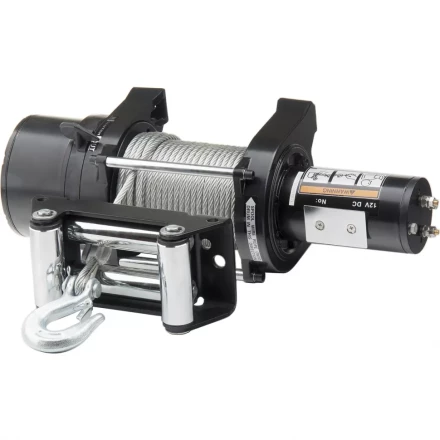 Лебедка автомобильная электрическая LB- 4000, 4,5 т, 3,7 кВт, 12 В  DENZEL 52026 купить в Челябинске