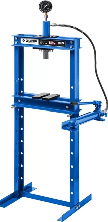 ЗУБР ПГН-12, 12 т, гидравлический пресс с гидронасосом и манометром, Профессионал (43072-12) купить в Челябинске