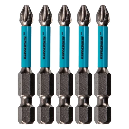 Набор Бита торсионная PH2 x 50 мм Gross 11490, для ударных шуруповертов, 5 шт. купить в Челябинске