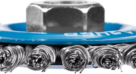 ЗУБР &quot;ПРОФЕССИОНАЛ&quot;. Щетка дисковая для УШМ, плетеные пучки стальной проволоки 0,5мм, 100ммхМ14 35192-100_z02 купить в Челябинске