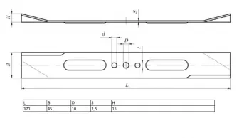 Нож для газонокосилки KRONWERK EGC-1500 370х45х2,5мм KRONWERK 96337 купить в Челябинске