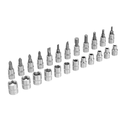 Набор инструментов Сибртех 13392, 1/4&quot;, пластиковый кейс, 29 предметов купить в Челябинске
