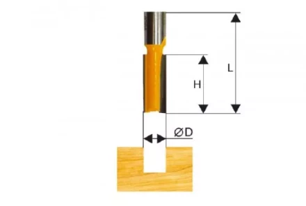 Фреза пазовая прямая ф19х50мм хв. 12мм Энкор 46003 купить в Челябинске