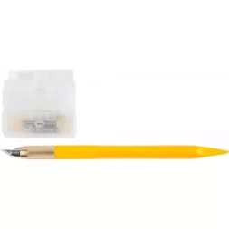 Нож OLFA "Utility Models" перовой дизайнерский, для точных работ, рукоятка с мини шпателем, 5 лезвий, 4мм OL-AK-5