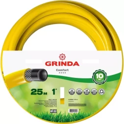 Шланг GRINDA "PROFESSIONAL" поливочный, 20 атм., армированный, 3-х слойный, 1"х25м 8-429003-1-25_z01